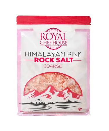 Himalayan Pink Salt 5 lbs Coarse Grain Bulk Bag - Hymalain Pure Gourmet Crystals - Himilian 100% Natural - Contains 84 Minerals -Suitable for Body Bath Scrubs Table Salt Grinder & Salt Mills - Kosher 5 Pound (Pack of 1)