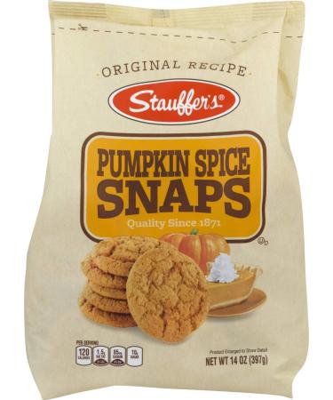 Stauffer's Cookies Apple Pie Snaps or Pumpkin Spice Snaps, Four 14 oz. Bags (Pumpkin Spice)