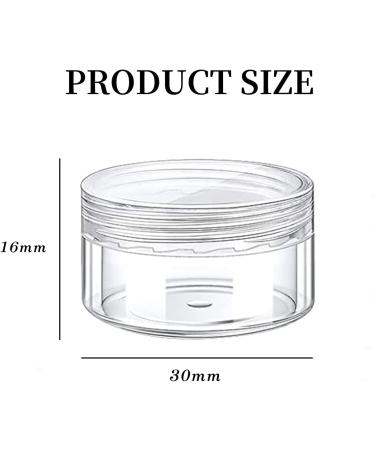 6 Pack Transparent Empty Jars - 5ml Mini Cream Box with Spatula | Perfect for Lotions Cosmetics Mini Candles - Travel Potty Jar Set - Buy Online on SooperMarket.com