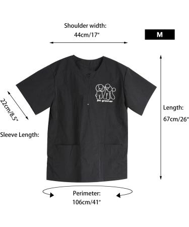 No Lifting Short-Sleeved Waterproof Pet Grooming Uniform for Men - Antistatic 2 Pockets Size M - Ideal for Dog Groomers & Cosmetologists (Pack of 1) - Buy Online on SooperMarket.com