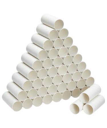 48 Pack Cardboard Tubes for Crafts, Empty Toilet Paper Rolls for Classroom, DIY Projects (1.6 x 4 Inches) White