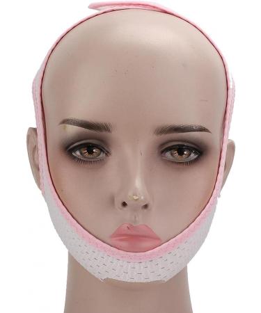Adjustable Anti Snore Chin Strap - Snore Reduction Aid Device - Easy to Wear - Triangular Mesh Cloth - White - Buy Online on SooperMarket.com