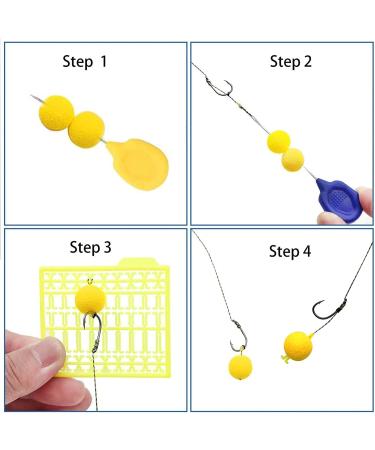 SEAOWL Carp Fishing Hair Rigs | High Carbon Steel Barbed Hooks | Rolling Swivel Boilies | 24 Pcs with 2 Card Boilie Bait Stops | 2 Needles | 4 Sizes 4 - Buy Online on SooperMarket.com