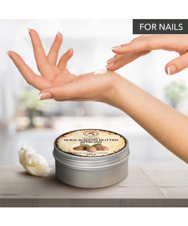 Pure Cold-Pressed Shea Butter 200g - Authentic Ghanaian Karit Body Butter for Face Body & Hair - Intensive Care - Natural Moisturizer - Buy Online on SooperMarket.com