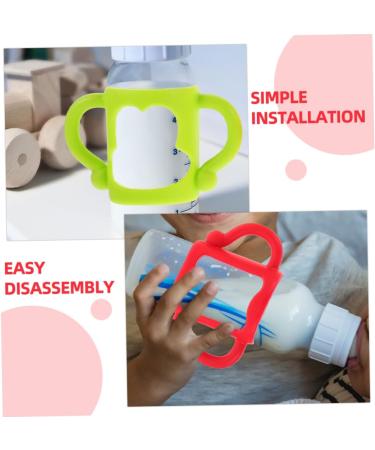 ibasenice 8 Pcs Silicone Bottle Handle Silicone Bottle Handle Bottle Grip Handle Nursing Bottle Handle Bottle Handles Milk Child Feeding Bottle 13.00X7.00X6.50CMx4pcs Assorted Colorx4pcs - Buy Online on SooperMarket.com