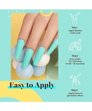 Beetles Gel Nail Polish Cynthia Cyan 0.5 fl. oz - Spring Summer Color, Soak Off LED Gel Polish - Buy Online on SooperMarket.com