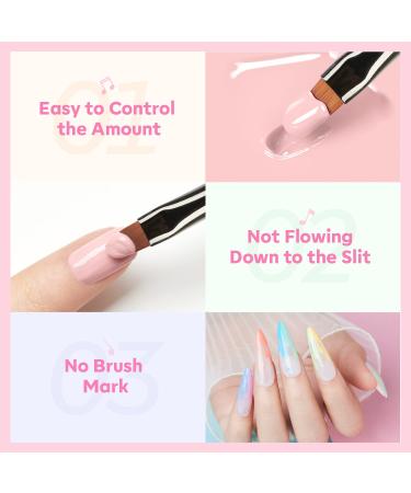 Modelones 21 Colors Gel Nail Polish Set - Spring/Summer Pastel, Solid, Glitter, Pudding Gel - Mother's Day Gift with Nail Art Brush - Buy Online on SooperMarket.com