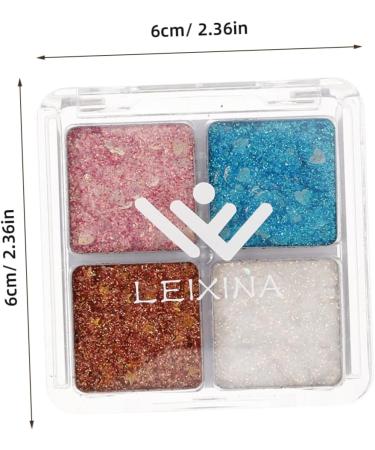 Gogogmee 2pcs Glitter Eye Makeup Sparkle Eyeshadow Eye Shadow Makeup Eyeshadow Palette Makeup Eyeshadow Plate - Buy Online on SooperMarket.com