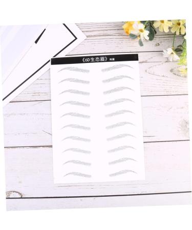 MAGICLULU 6 Sheets Pairs Artificial Eyebrow Patch Eyebrow Sticker Eyebrow Transfer 3d Makeup Tools Disposable - Buy Online on SooperMarket.com