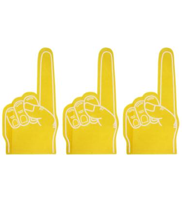 BESPORTBLE Number 1 3Pcs Foams Finger Foams Hand Cheerleading Stuff Noise Maker Universal Foam Hand for All Occasions Sporting Events Sports Party Favors