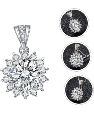 ABOOFAN 1pc Sun Petal Pendant Diamond Choker Necklace Rhienestone Necklace Crafts Making Material Alloy - Buy Online on SooperMarket.com