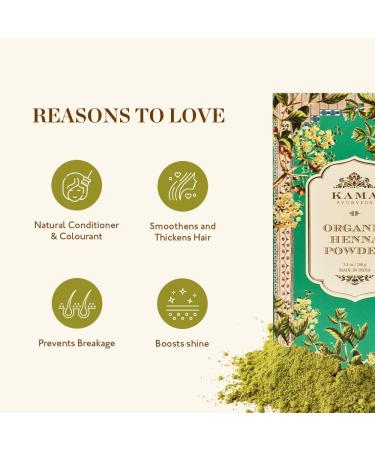Kama Ayurveda 100% Organic Henna Powder 100g - Buy Online on SooperMarket.com