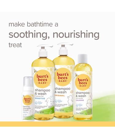 Burt's Bees Baby Shampoo & Wash - Fragrance & Tear Free - 21oz, Unscented & All Natural | Sensitive Body Care - Buy Online on SooperMarket.com