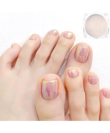 4 Pcs White Iridescent Aurora Chrome Nail Powder Set - Mermaid, Pearl, Chameleon & Manicure Pigment - Buy Online on SooperMarket.com