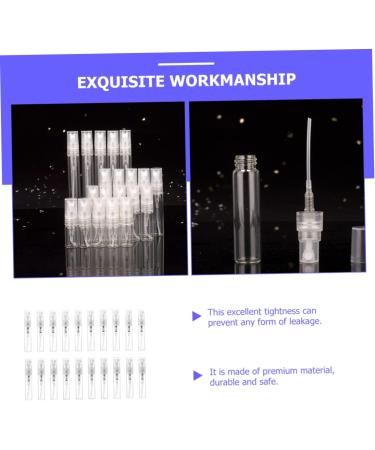 Angoily 40 Pcs Refillable Perfume Spray Vials - Small Portable Travel Glass Bottles 0.1 Oz - Ideal for Samples & On-the-Go Fragrance - Buy Online on SooperMarket.com