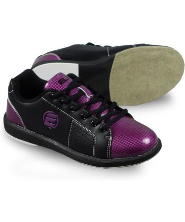 ELITE Women's Classic Black/Purple Bowling Shoes 8 - Stylish and Comfortable for Bowling Enthusiasts - Buy Online on SooperMarket.com