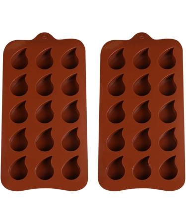 Silicone Chocolate 4pcs Pudding Silicone Tray Jelly Festival Molds Moulds Droplet Gummy Reusable Cube Parties Color Mini Cookie Trays Cake Cute Bar Cuake /1139 - Buy Online on SooperMarket.com
