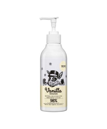 Yope natural body lotion |300 milliliters |Vanilla & cinnamon |Body Lotion |Body cream |Moisture lotion |For dry skin |Vegan body lotion |98% from natural ingredients vanilla cinammon