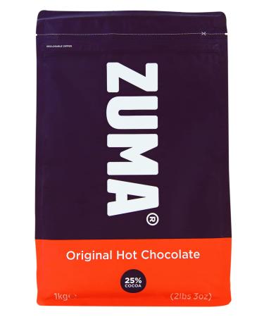 Zuma Original Hot Chocolate Bags 1 KG Chocolate Original - 25% Cocoa 1 kg (Pack of 1)