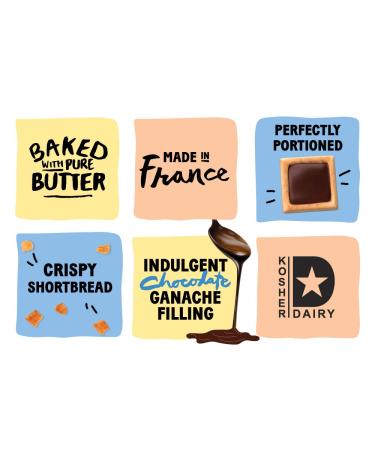 Michel et Augustin Gourmet Shortbread Cookies - Chocolate Hazelnut | Individually Wrapped | Kosher | 40ct Gravity Box - Buy Online on SooperMarket.com