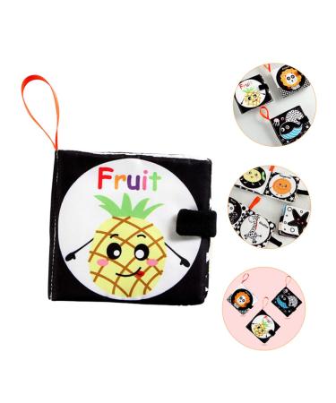 Ibasenice Black & White Fabric Book | Pedagogical Baby Toys | Learning Toys for Toddlers | Soft Peach Skin Children's Play Set - Buy Online on SooperMarket.com