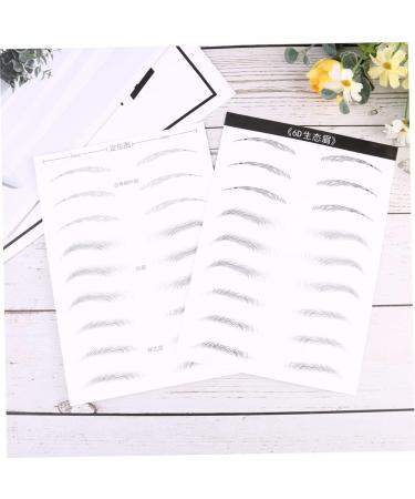 Mikinona 2 Pairs Stickers Realistic Waterproof Imitation Eyebrows Cosmetic Modify The Lazy Woman 1 count (Pack of 1) Black 003 - Buy Online on SooperMarket.com