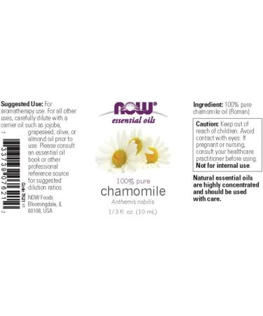 Now Foods Chamomile Essential Oil - 10 ml (13 fl oz) | Pure Relaxation - Buy Online on SooperMarket.com