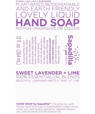Sapadilla Sweet Lavender + Lime Variety Pack: Dish Soap, Hand Soap & Countertop Cleanser - Buy Online on SooperMarket.com