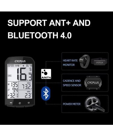 Cycplus GPS Bicycle Computer - Waterproof Wireless Speedometer & Mileage Counter with Ant+ - 2.9 LCD M1+ Z1 - Buy Online on SooperMarket.com