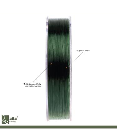 Zite Fishing Monofilament Line 550m - High Strength 0.35mm for Trout Eel & Pike | True Colors | International Shipping - Buy Online on SooperMarket.com