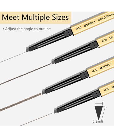 Dual-Sided Eyebrow Pencil - Fine Tip, Rapid Brow, Sweatproof, with Brow Combs - 03# Brown (2 Pcs) - Buy Online on SooperMarket.com