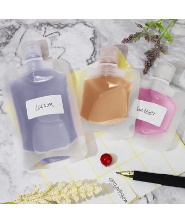 Travel Bottles Set - 15 Pieces 100ml Squeeze Bottles for Toiletries Perfect for Air Travel Shampoo Gel & Cream - Mulaibdin - Buy Online on SooperMarket.com