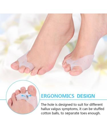 Silicone Hallux Valgus Correction Toe Separators - Bunion Pads for Pain Relief and Bunions Correction - Universal Size - Buy Online on SooperMarket.com