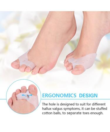Gel Toe Separator Silicone Hallux Valgus Corrector Bunion for Hammer Tip with Forefoot Bear Toe Spacers To Straighten Overlapping Toes - Buy Online on SooperMarket.com