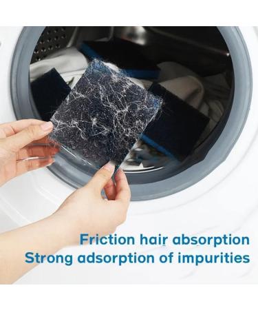 Washing Machine Clothing Hair Removal Reusable Collector Cleaning Tools Pet Suitable Remover Hair Cleaning Sponge For Laundry wash Tools Bag Washing Net wrinkles Ball balls Fur fluff clothes l Blue 6PCS - Buy Online on SooperMarket.com