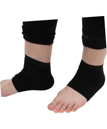 Healeved 10 Pairs Silicone Heel Socks Moisturizing Comfortable Foot Sleeves Cracked Heels Socks Heel Socks for Cracked Heel Moisture Socks for Dry Feet Toeless Socks Replaceable High Heels 14x12cm - Buy Online on SooperMarket.com