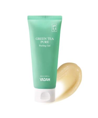 YADAH Green Tea Pure Peeling Gel  3.4 Fl Oz - pH Balanced Exfoliating Gel with Natural Cellulose for Smooth  Resurface and Even Skin for Moisture Balance