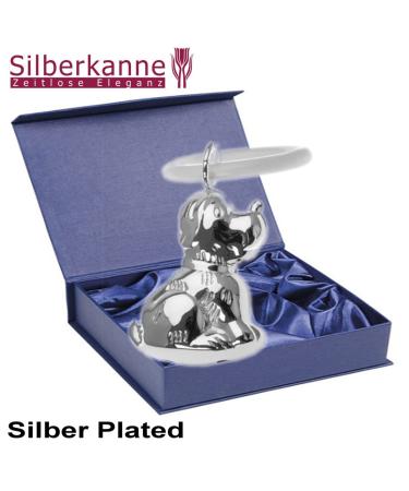 Premium Silver Jug Children's Rattle with Bite Ring - 7cm Noble Silver-Plated Gift Packaging - Buy Online on SooperMarket.com