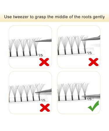 Premium 3D 4D 5D 6D Finished Eyelash Compartments - 0.07 & 0.10 Volume Eyelash Extensions | 15mm 7D-D Options for Stunning Looks - Buy Online on SooperMarket.com