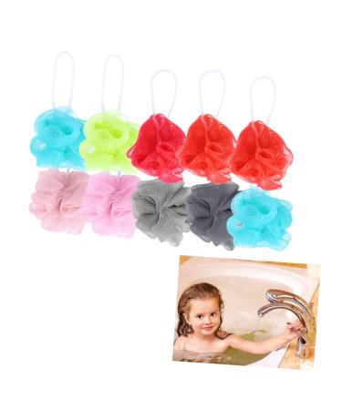 10pcs Bath Balls Body Wash Sponge Bathing Sponge Bath Scrubber for Scrubbing Brush Body Sponges Bath Sponge for Shower Body Sponge Body Scrubber Bath Rinser Aldult Bath Towel Child