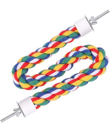 Balacoo Bird Perch Rope Bungee Bird Toy Cage Parrot Chewing Toy (40cm) Size 1 - Buy Online on SooperMarket.com
