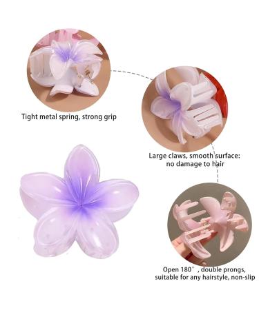 6 Flower Hair Clips - Large Non-Slip Claw Clips for All Hair Types | Perfect Floral Accessories for Women - Buy Online on SooperMarket.com