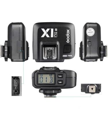 GODOX X1R-C E-TTL Wireless Remote Flash Receiver for Canon EOS Cameras - Compatible with Godox V1, TT350N, AD200, AD200Pro - 1/8000s Shutter Release - Buy Online on SooperMarket.com