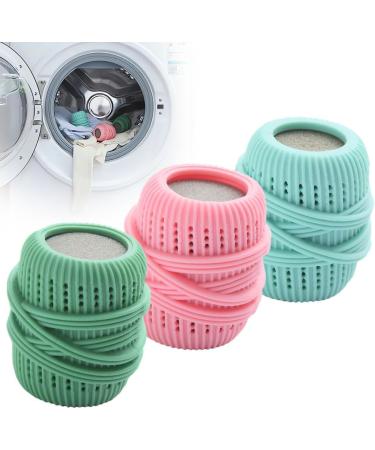 Washing Machine Laundry Ball New Fabric Softener Ball Dispenser for Washer Reusable Lint Remover Eco-Friendly All Natural Detergent Alternative for Washing All Kinds of Clothes (6PCS)