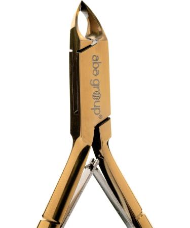 Aba Group Golden Cuticle Nippers with Two Springs 3 mm (1121) Stainless Steel Cuticle Cutter with Sharp and Smooth Cut Fine for Removing Excess - Buy Online on SooperMarket.com