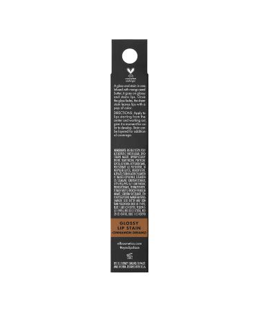 e.l.f. Cosmetics Glossy Lip Stain in Cinnamon Dreamz 0.10 oz - Lightweight Long-Wear Stain for Sheer Color & Glossy Finish - Buy Online on SooperMarket.com
