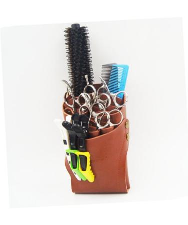Shop Minkissy 2PC Cosmetic Brush & Hairdressing Belt Bag - Stylish Tool Holder for Hairstylists & Makeup Artists | Vintage Scissor Stand Included - Buy Online on SooperMarket.com