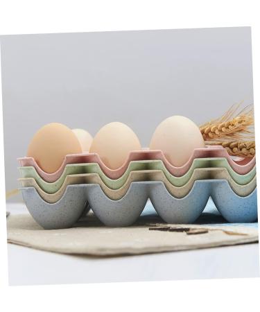 Mikikit Fridge Egg Holder 2pcs Egg Container Egg Holder for Fridge Eggs Deviled Egg Plates Refrigerator Egg Holder Thicken - Buy Online on SooperMarket.com