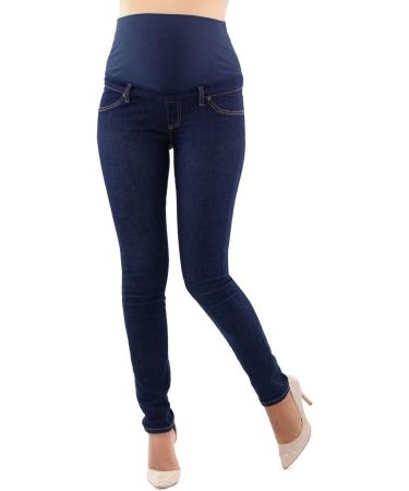 Milano Maternity Jeans - Ultra Stretch Buttery Soft Denim, High Waisted Over The Bump Band, Comfortable Slim Fit for Pregnant Women - Buy Online on SooperMarket.com