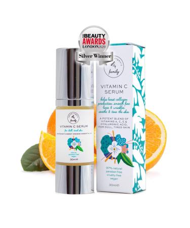 Vitamin C Serum for Face with Hyaluronic Acid Aloe Vera Retinol and Vitamin E - Natural Skin Care for Beautiful and Healthy Skin - Helps Dull and Tired Skin and Fine Lines